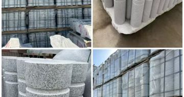 常州 芝麻白花岗岩挡车柱、隔离柱多少钱