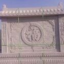 常州 芝麻白花岗岩屏风，照壁，影壁