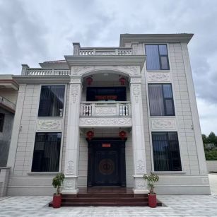 常州 芝麻白石材别墅干挂案例展示