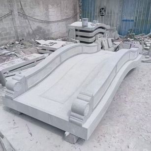 常州 芝麻灰花岗岩园林景观 小石桥