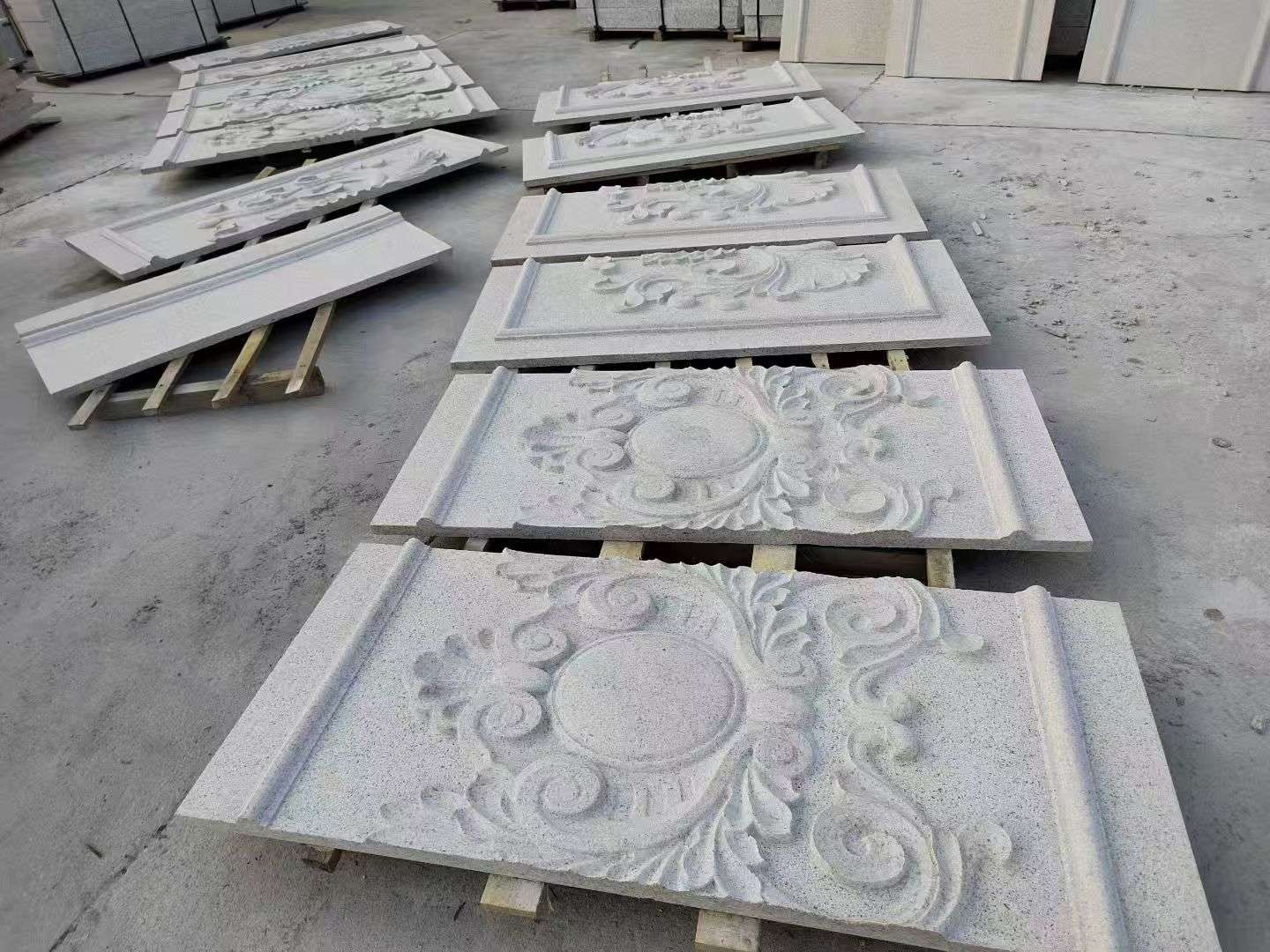 常州 芝麻白干挂雕花板