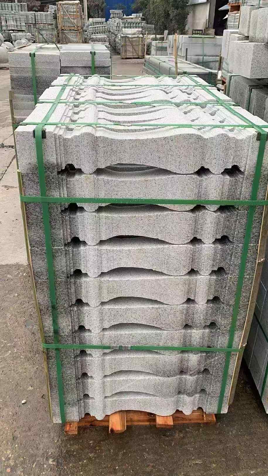 常州 芝麻白方形拉丝面，栏杆花瓶柱