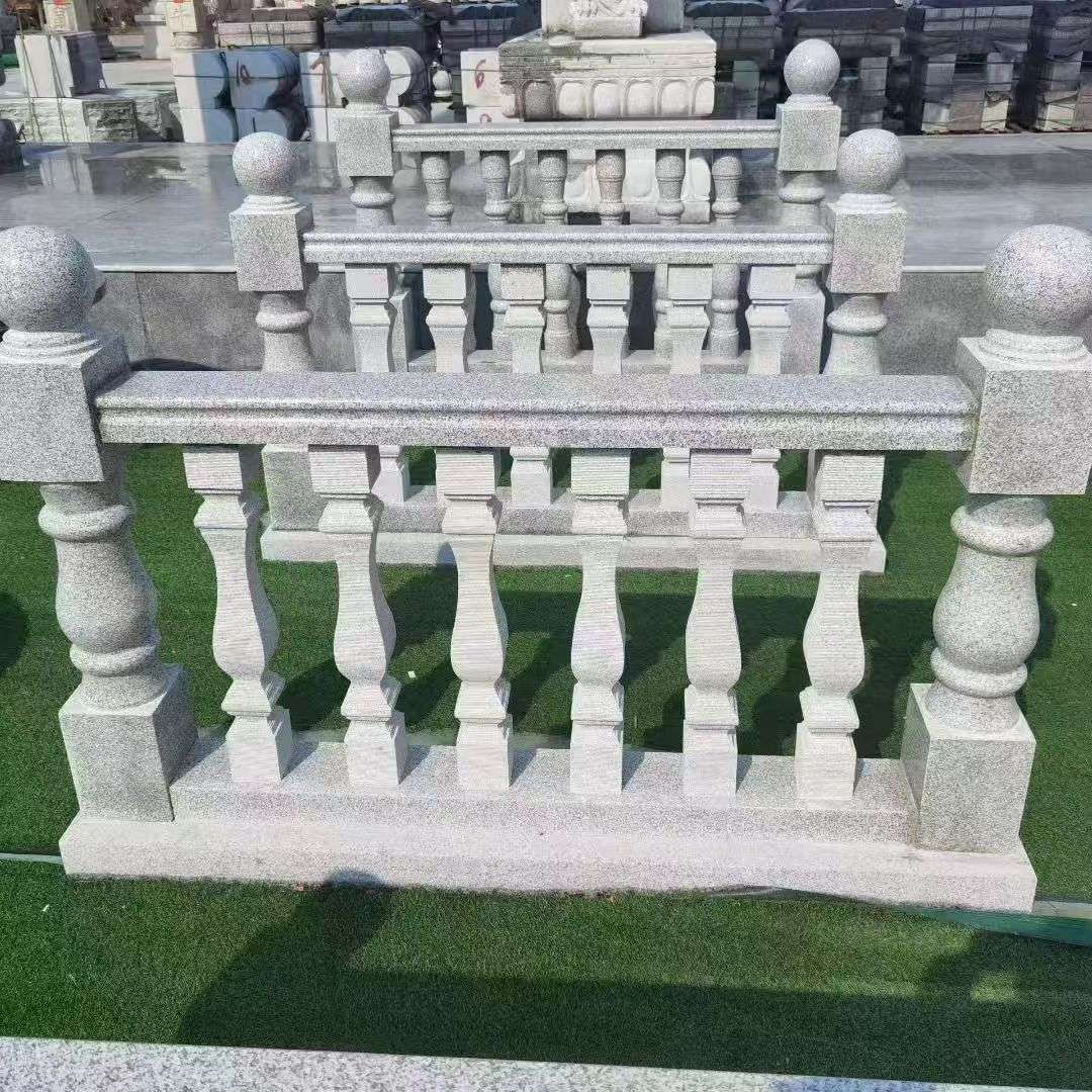 常州 别墅石材栏杆特写