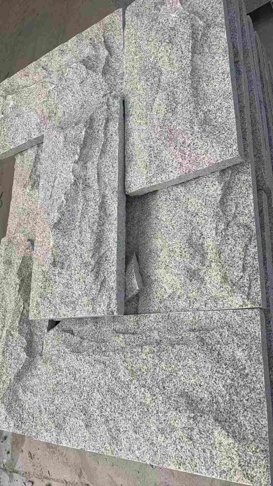 常州 芝麻白自然面花岗岩成品板